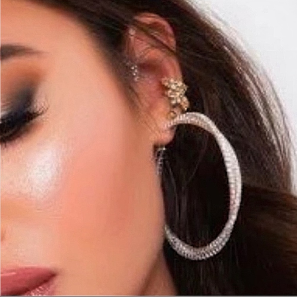 Elegant Silver Hoop Earrings